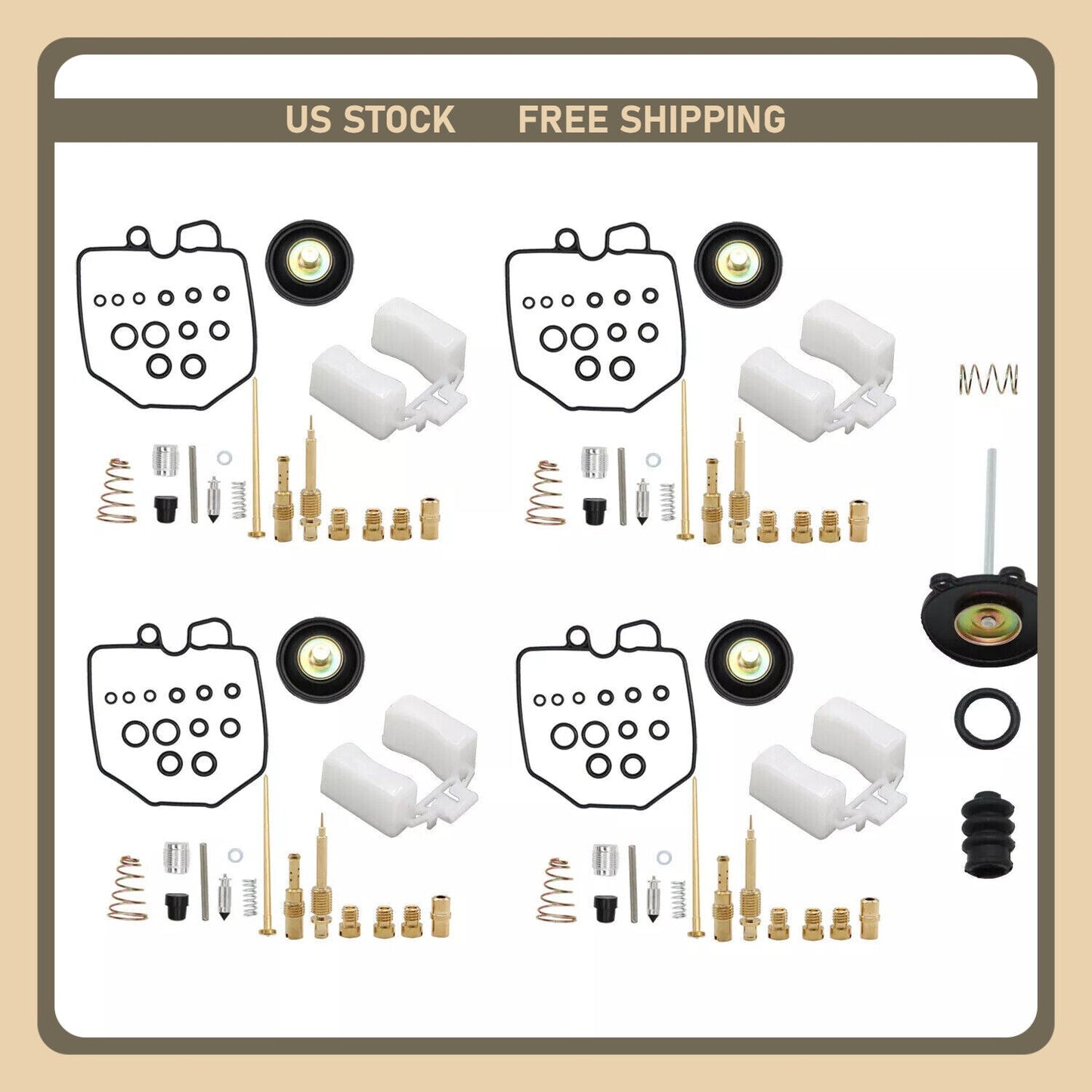 US CARBURETOR REBUILD REPAIR KIT W/PLUG FOR Honda CB750K 1981 CB750C CB750SC