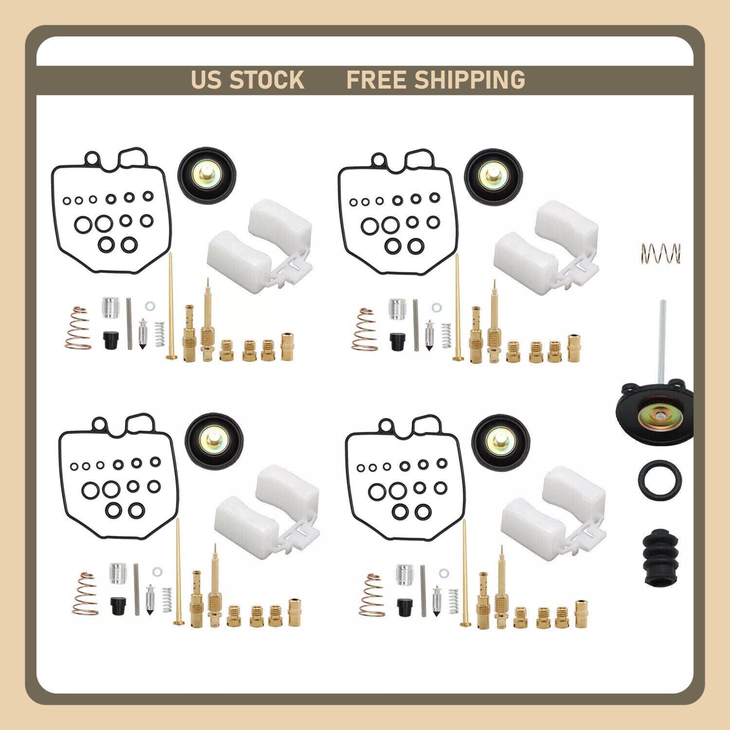 US CARBURETOR REBUILD REPAIR KIT W/PLUG FOR Honda CB750K 1981 CB750C CB750SC