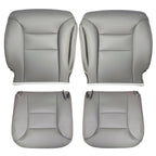 Driver Passenger Leather Seat Covers Gray For 1995 - 1999 Chevy Silverado Tahoe