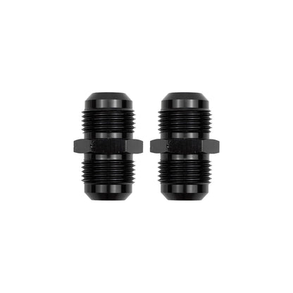 12 to 12 Flare Union Coupler Straight Fuel Hose Fitting Coupling Aluminum Black