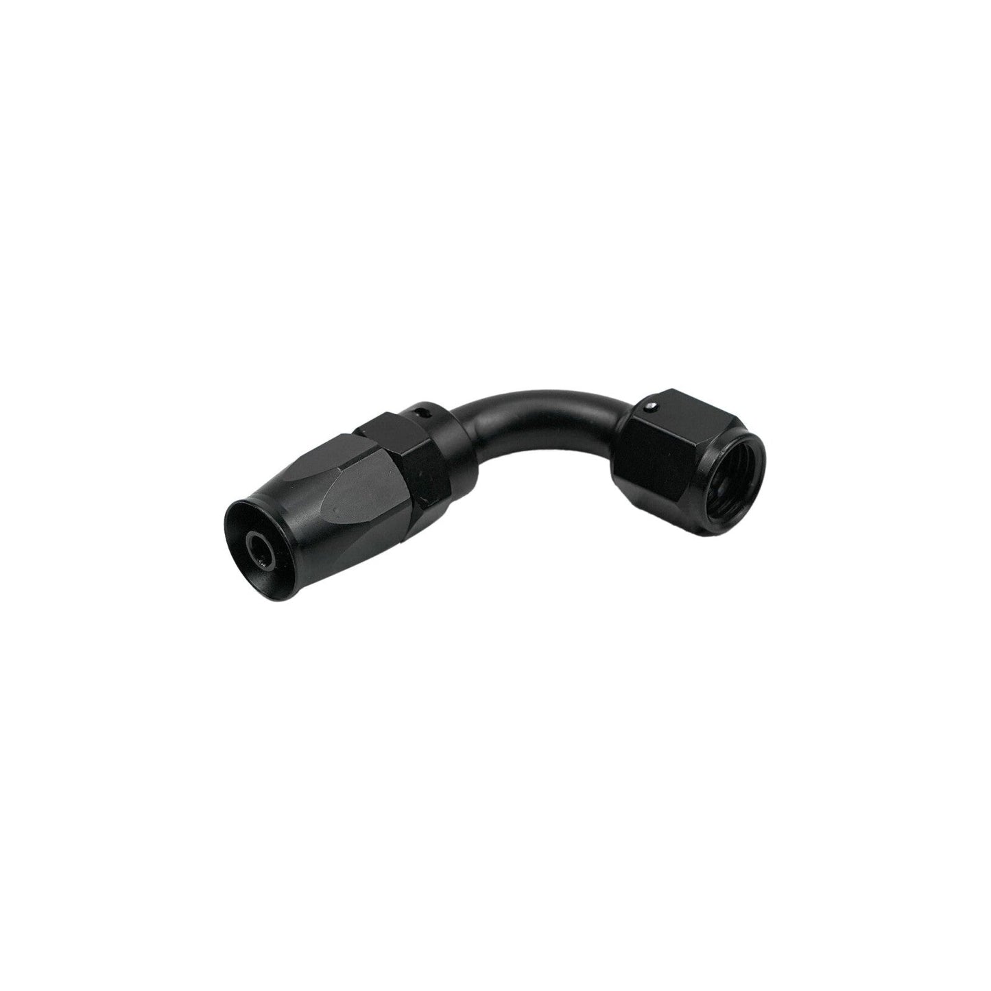 90 Degree Swivel 12AN Hose End Fitting Braided Fuel Oil Line Seal Aluminum Black