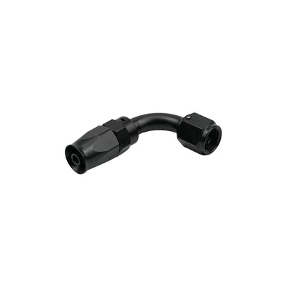 90 Degree Swivel 12AN Hose End Fitting Braided Fuel Oil Line Seal Aluminum Black