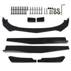 Front Bumper Lip Spoiler Splitter Body Kit Blk For HONDA ACCORD Coupe Sedan Car