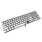 New Silver Keyboard Backlit For HP ENVY 17m-cg1013dx 17m-cg0013dx 17m-cg0xxx US