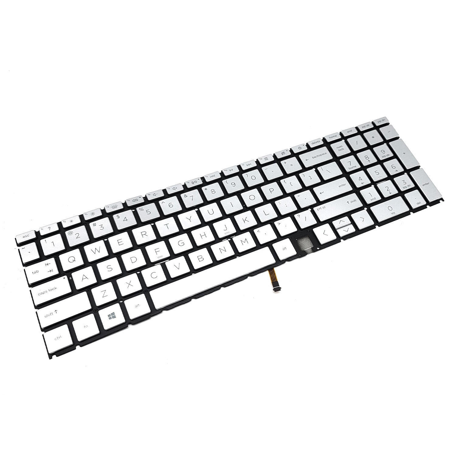 New Silver Keyboard Backlit For HP ENVY 17m-cg1013dx 17m-cg0013dx 17m-cg0xxx US