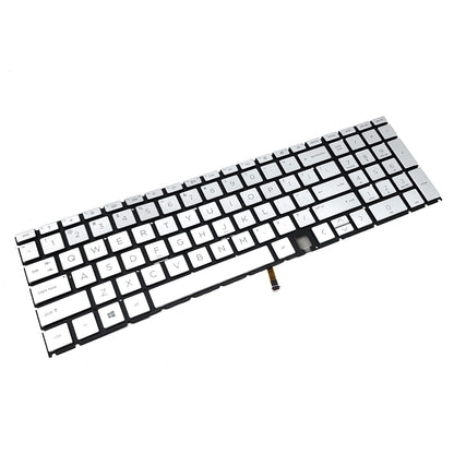 New Silver Keyboard Backlit For HP ENVY 17m-cg1013dx 17m-cg0013dx 17m-cg0xxx US
