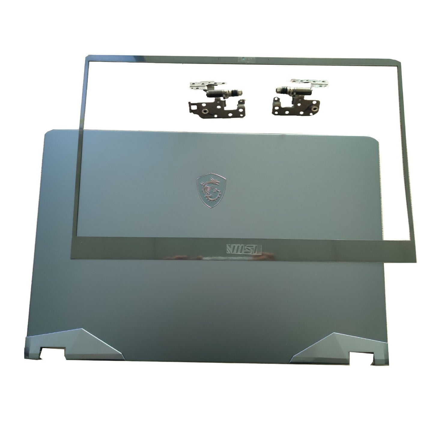 New Gray Blue Top Back Cover+Bezel+Hinges For MSI GE76 Raider 10SGS SFS MS-17K1
