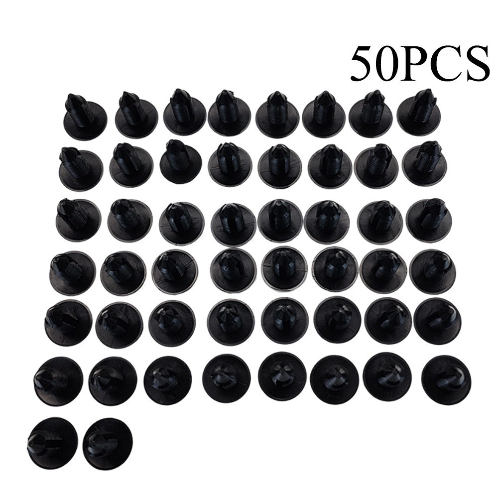 50x Bumper Fastener Rivet Clips Fender Shield Retainer Push Pin For Ford