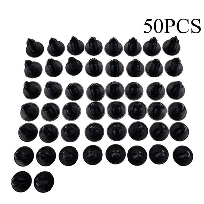 50x Bumper Fastener Rivet Clips Fender Shield Retainer Push Pin For Ford