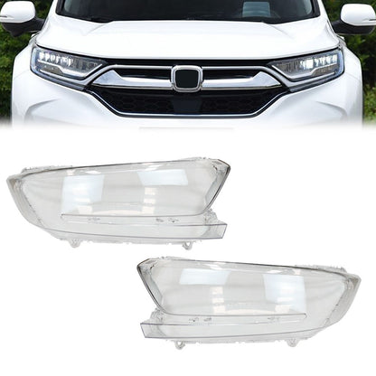A Pair Front Headlight Lens Cover Shell For Honda CR-V 2017-2022