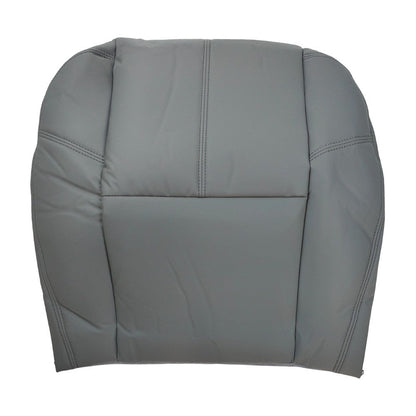 For 2007-2014 Chevy Tahoe Silverado Driver Side Bottom Leather Seat Cover Gray