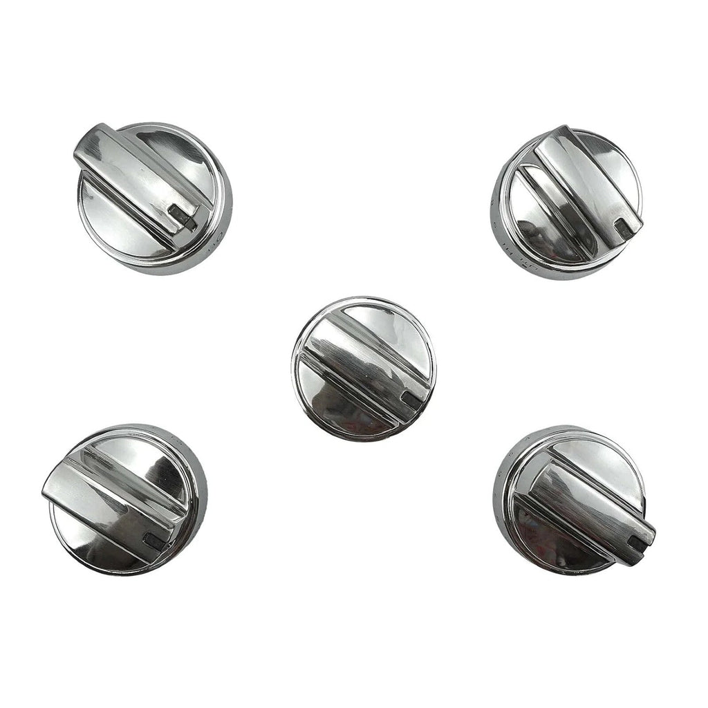 WB03X24818 Stainless Steel Plastic Control Knobs for GE Gas Range Stove (5Pack)