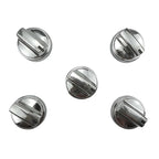 WB03X24818 Stainless Steel Plastic Control Knobs for GE Gas Range Stove (5Pack)