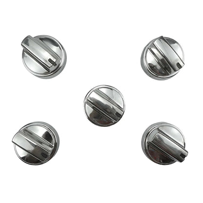 WB03X24818 Stainless Steel Plastic Control Knobs for GE Gas Range Stove (5Pack)