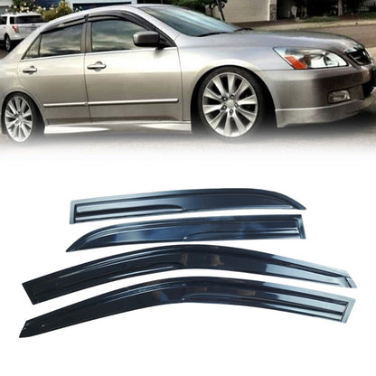 Window Visor Sun Rain Deflector Guard For 2003-2007 Honda Accord 4-Door Sedan