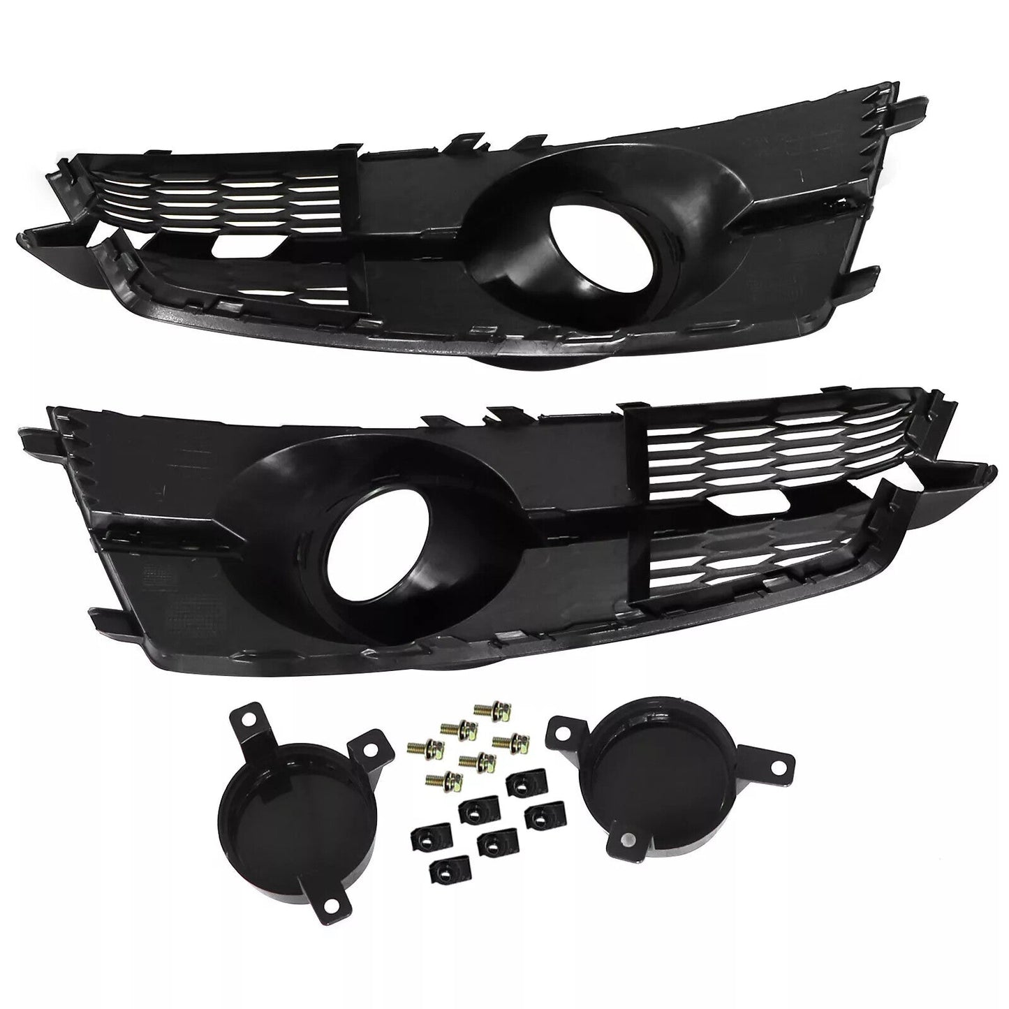 For Audi A6 S6 RS6 2016 2017 2018 Front honeycomb Mesh Grill Fog Light Grille