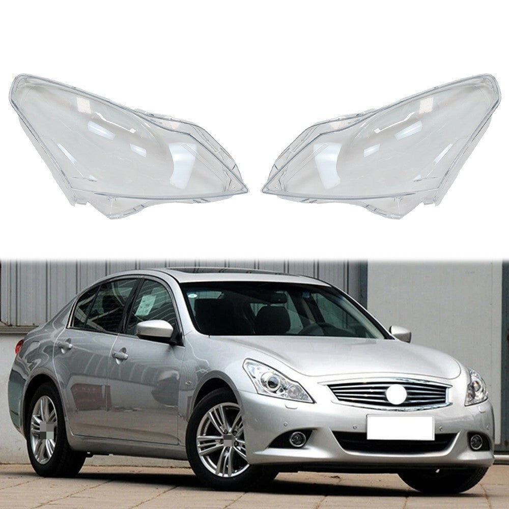 For Infiniti G37 G35 2010-11-12-13-14-2015 A Pair Headlight Lens Cover