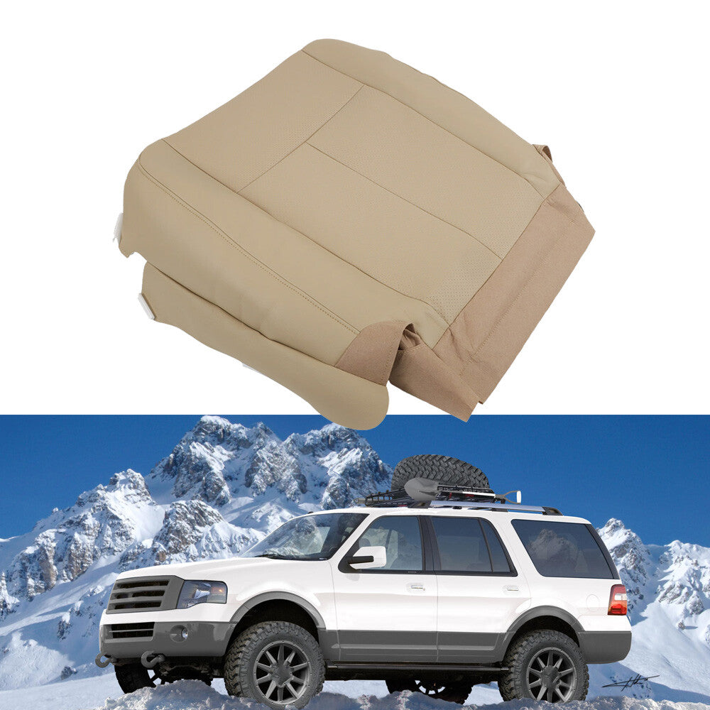 For Ford Expedition 2007-2014 Perforated Front Driver Bottom Leather Seat Cover