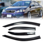 WAVY 3D STYLE WINDOW VISOR VENT SHADE FOR 2003-2008 TOYOTA COROLLA
