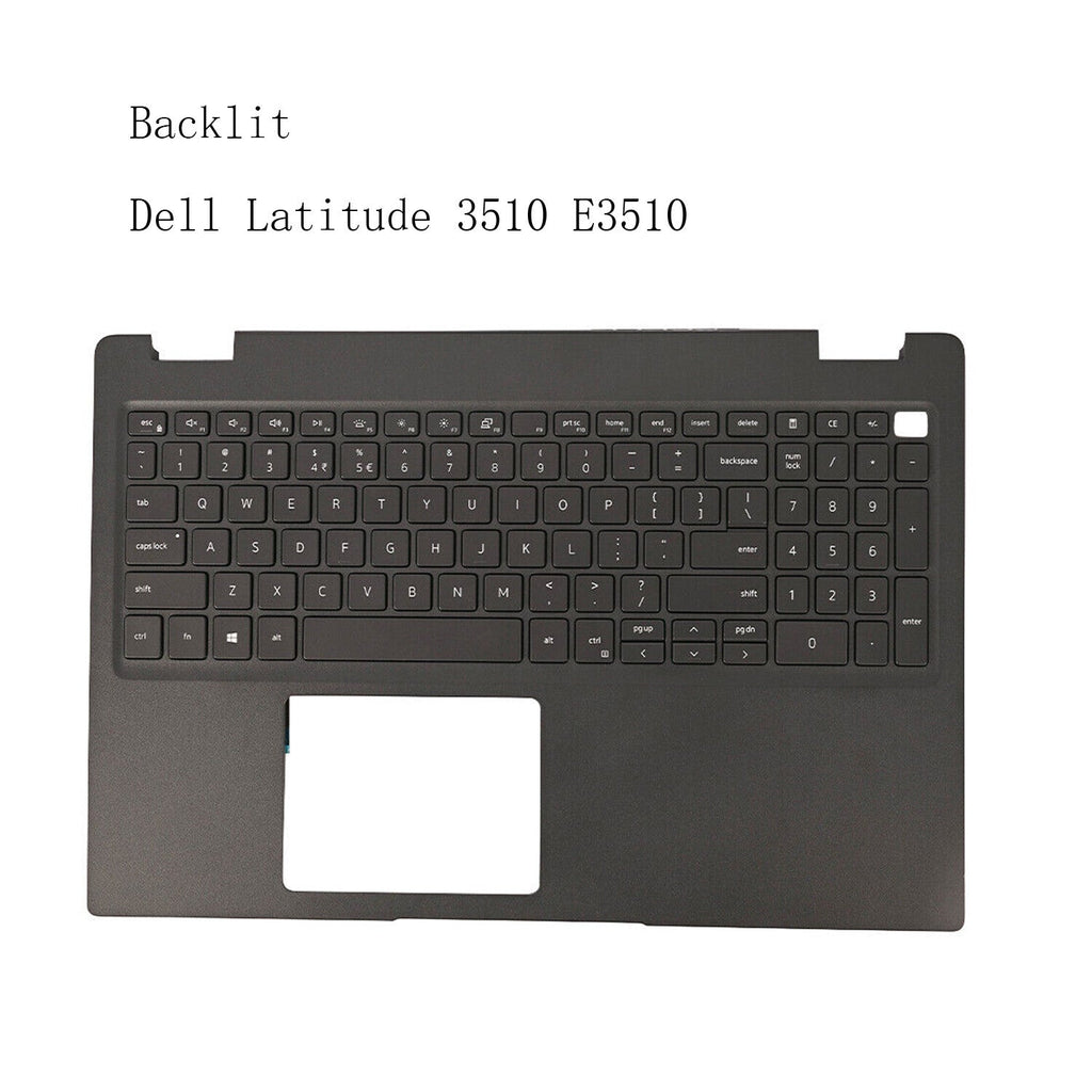 New Black Upper Palmrest US Keyboard Backlit 0JYG4Y For Dell Latitude 3510 E3510