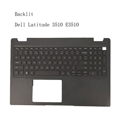 New Black Upper Palmrest US Keyboard Backlit 0JYG4Y For Dell Latitude 3510 E3510