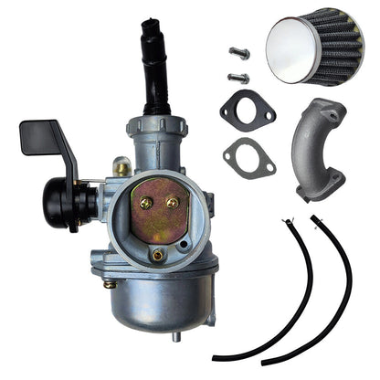 For Honda CRF70F 2005 125cc PZ22 22mm Carb Carburetor Intake Pipe Air Filter