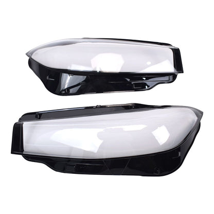 For BMW 3-Series G20 G28 2023-2024 Pair Front Headlight Cover Clear+Sealant Glue