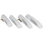 Set of 4 Bright White Door Handles For Dodge Ram 1500 2500 3500 2012-2018