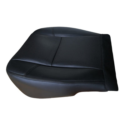 Driver Side Bottom Leather Seat Cover Black For 2007-2014 Cadillac Escalade