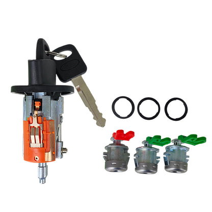 For 1998-2007 Ford F150 F350 F450 F250 Ignition & Door Lock Cylinder and 2 Keys