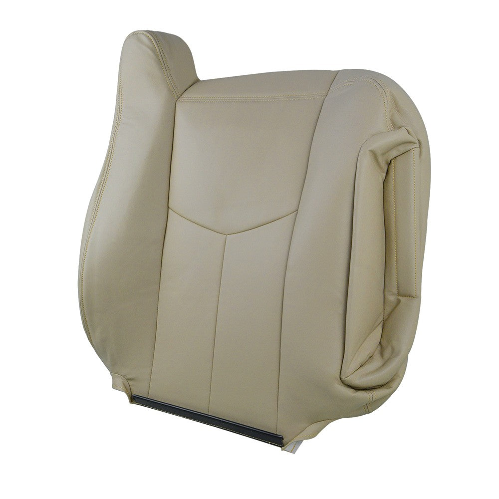 Passenger Lean Back Leather Seat Cover Tan For 2003 2004 -2006 Chevy Silverado