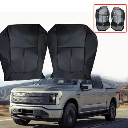 For 2011-2016 Ford F250 F350 Lariat Driver Passenger Bottom Leather Seat Cover