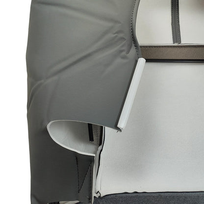 For 2007-2014 Chevy Tahoe Silverado Driver Side Bottom Leather Seat Cover Gray