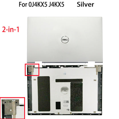 New 2-in-1 0J4KX5 Sliver Lid Back Cover Top For Dell Inspiron 13 7000 7300 7306
