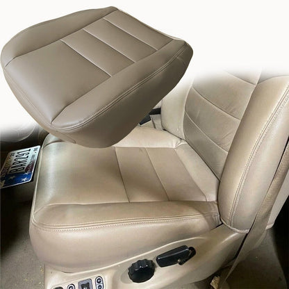 Driver Side Bottom Seat Cover TAN For 2002 2003 - 2007 Ford F250 F350 Lariat
