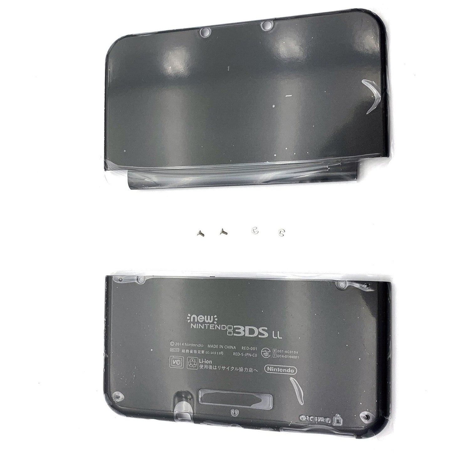 Black Housing Shell Front Back Case Top+ Bottom Cover For New Nintendo 3DS LL