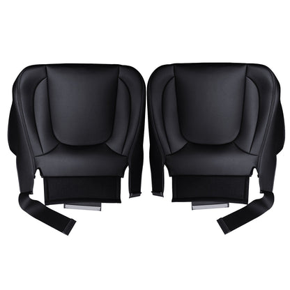 Driver Passenger Bottom Leather Seat Covers For 2004-2005 Dodge Ram 3500 Laramie