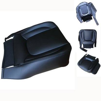 Passenger Bottom Leather Seat Cover For 2004 2005 Dodge Ram 1500 2500 Dark Gray