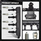 UF669 Ignition Coil & Spark Plug For 11-20 Chevy Cruze Sonic Trax Buick Encore