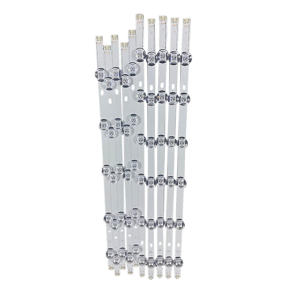 LED Backlight Strips (10) For LG 55LB5900-UV 55LF6000-UB 55LF6100-UA T550HVF04.2