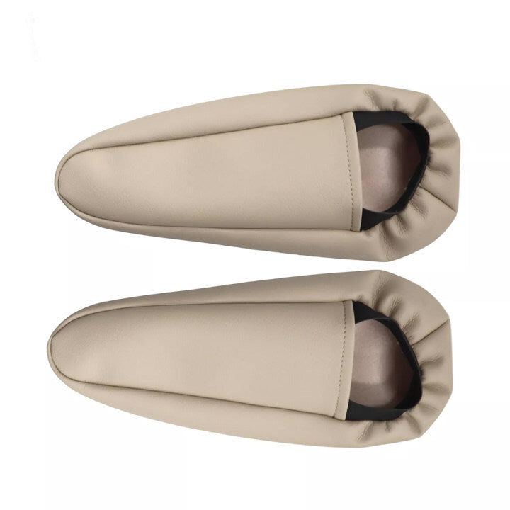 2pcs For 2003 2004 2005-2009 Lexus GX 470 Seat Armrest Leather Cover Beige