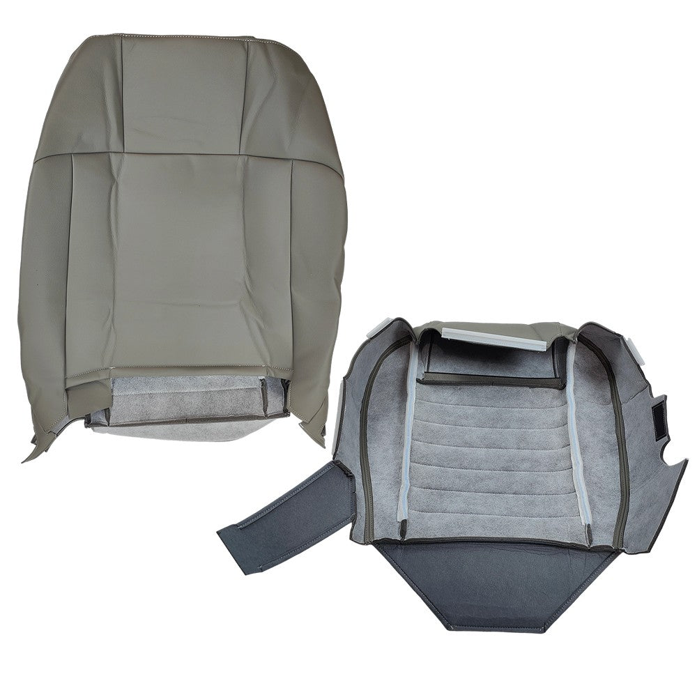Front Driver Top & Bottom Leather Covers For 2005 2006 -2009 Ford Mustang GT
