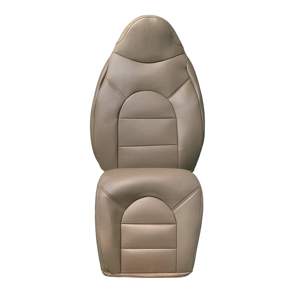 For 1999 2000 Ford F250 F350 Front Driver Side Top & Bottom Leather Seat Covers