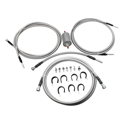 Flexible Stainless Steel Braided Fuel Line Kit For Chevrolet Silverado 1500 2500