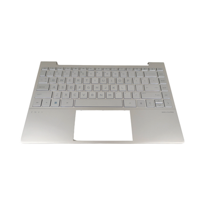 New 13in Silver Palmrest For HP ENVY 13-BA 13T-BA Keyboard Upper Case w/Backlit