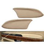 Pair Fit For Honda Accord 2008-12 Door Panels Armrest Cover Leather Beige LH +RH