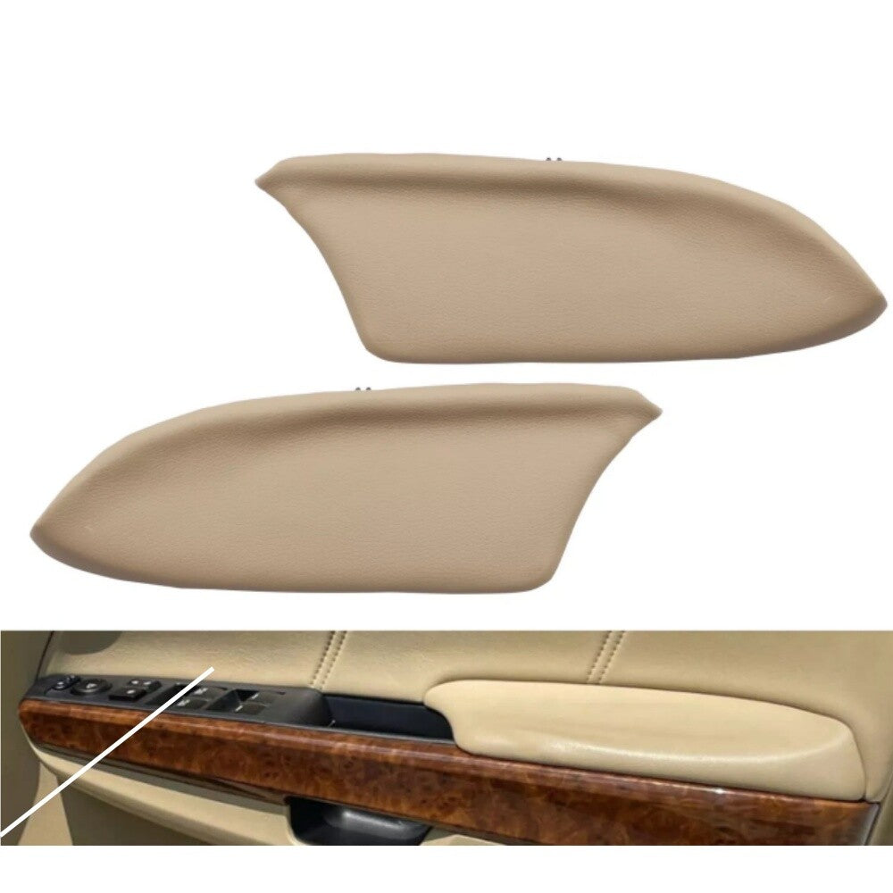 Pair Fit For Honda Accord 2008-12 Door Panels Armrest Cover Leather Beige LH +RH