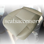 For 2007 -2014 Cadillac Escalade Driver Passenger Bottom Leather Seat Cover Tan