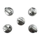WB03X24818 Stainless Steel Plastic Control Knobs for GE Gas Range Stove (5Pack)