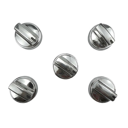 WB03X24818 Stainless Steel Plastic Control Knobs for GE Gas Range Stove (5Pack)